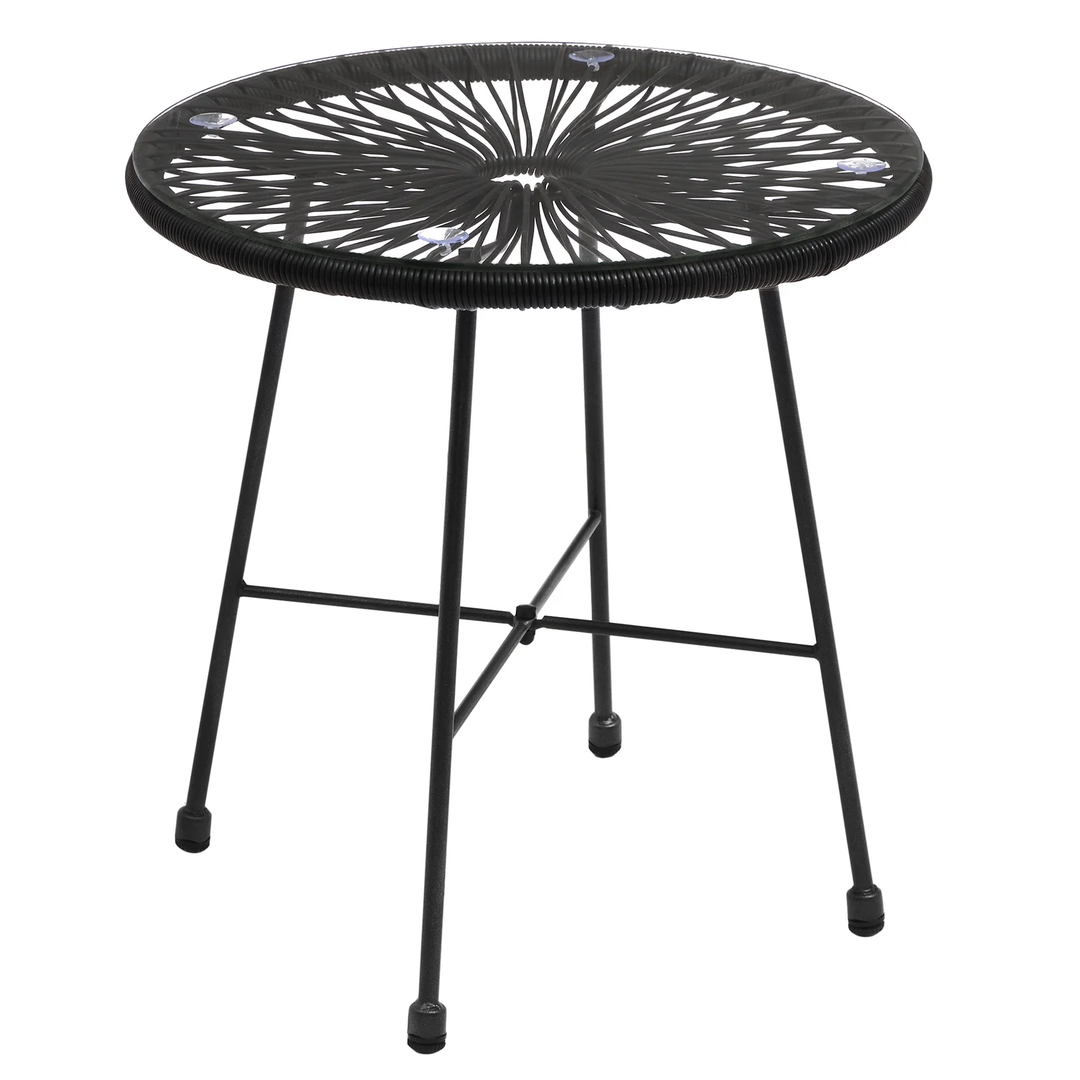 Millions Outdoor Patio Seating Set 2 Chairs and 1 Table Set (Black)