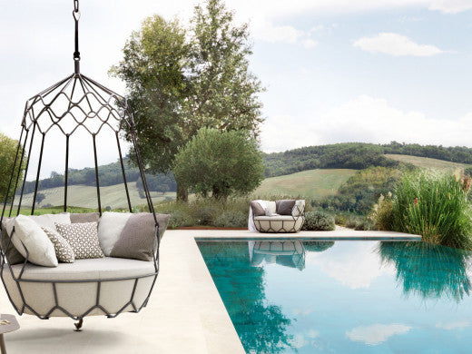 Flavio Single Seater Hanging Swing Without Stand For Balcony , Garden Swing