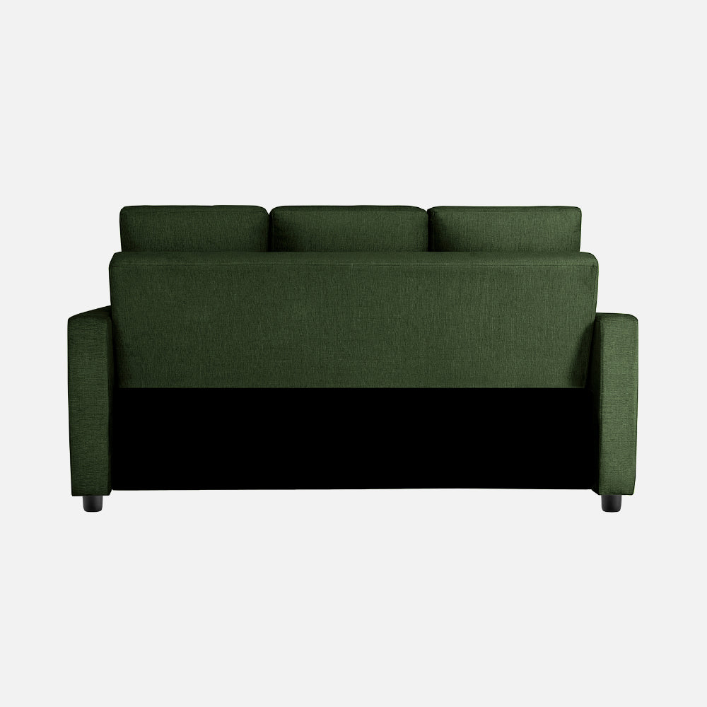 Yeremey Sap Green Fabric Sofa cum Bed