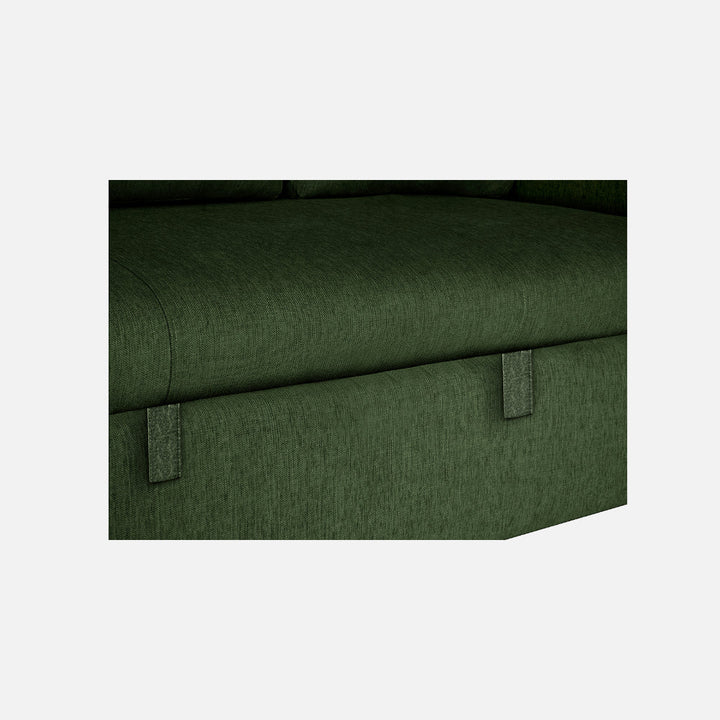 Yeremey Sap Green Fabric Sofa cum Bed