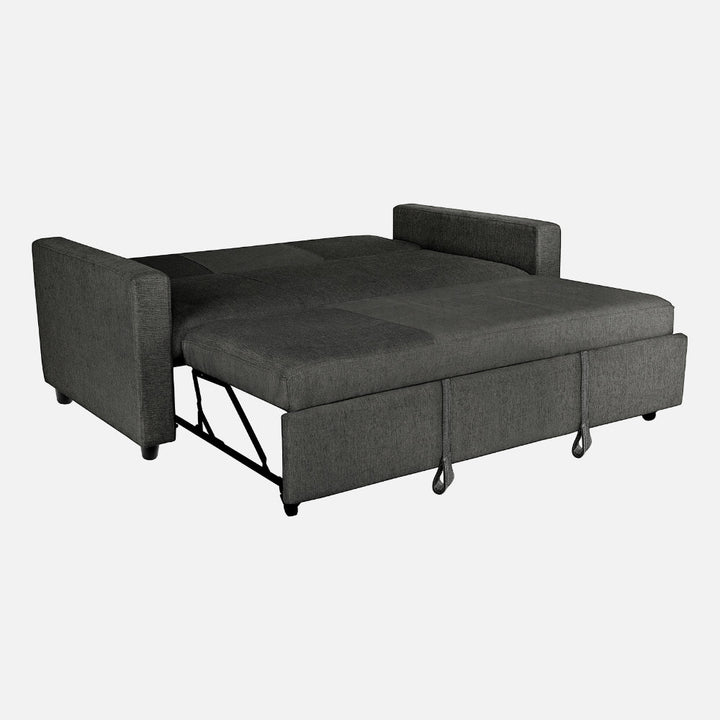 Yeremey Graphite Grey Fabric Sofa cum Bed
