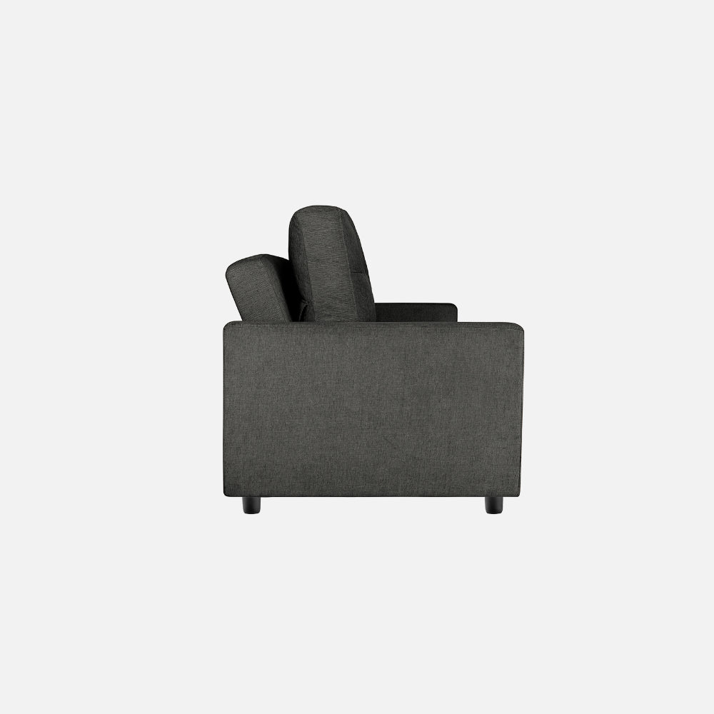Yeremey Graphite Grey Fabric Sofa cum Bed