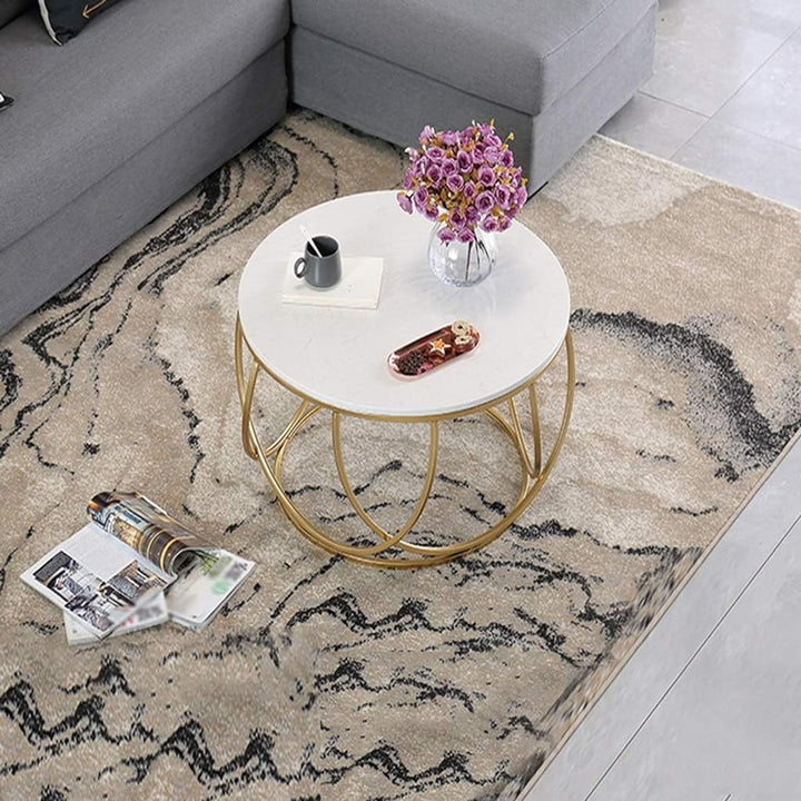 Gilded Globe Metal Coffee Table Tables