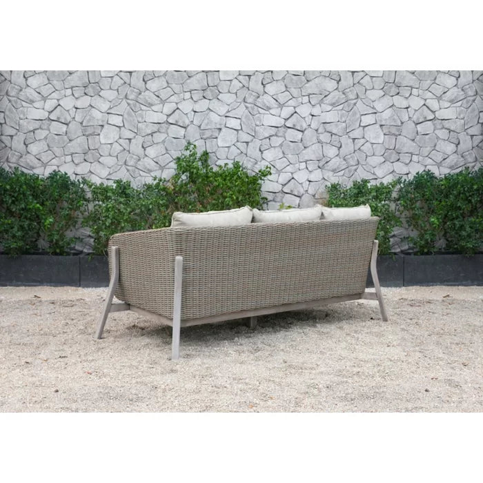 Belinda Outdoor Garden Balcony Sofa Set 3 Seater , 2 Single Seater and 1 Center Table Set (Grey)