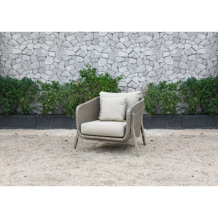 Belinda Outdoor Garden Balcony Sofa Set 3 Seater , 2 Single Seater and 1 Center Table Set (Grey)