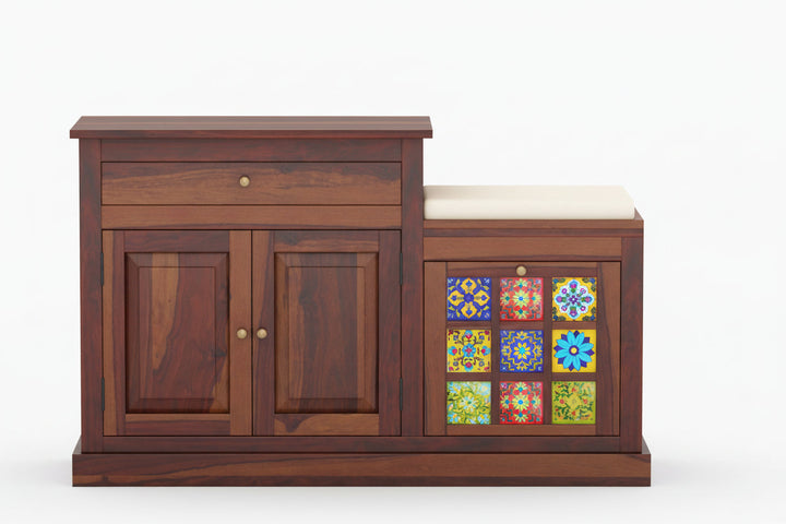 Hanmai Sheesham Wood Shoe Rack