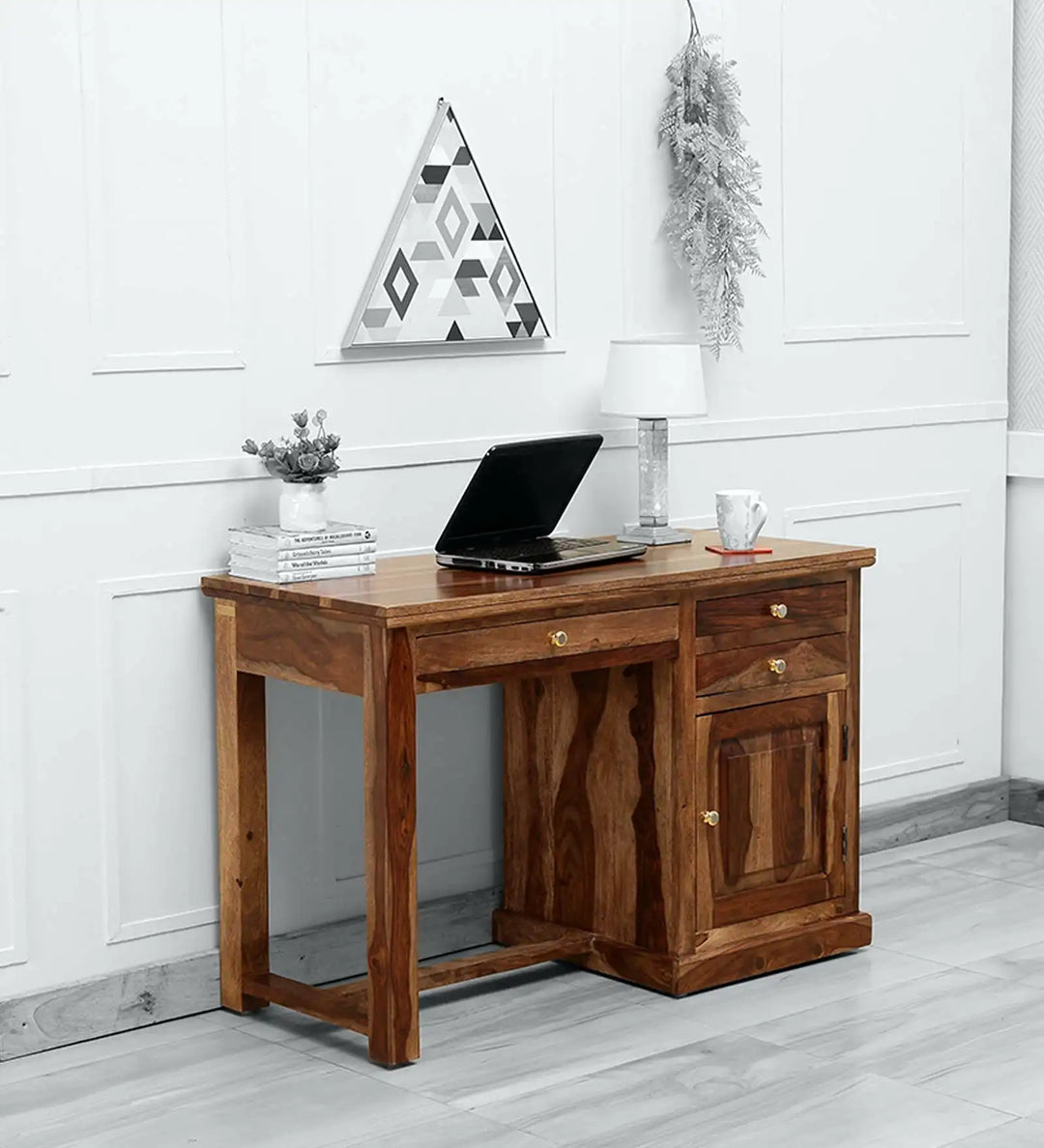 Silvia Solid Wood Study Table for Students