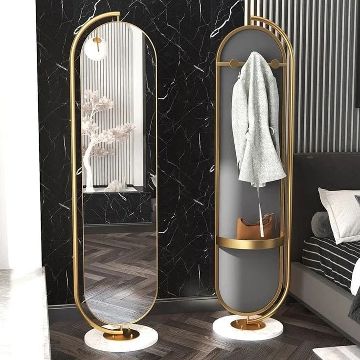 Nordic Floor Rotating Luxury Mirror