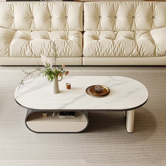 Nia Oval Shape Coffee Table