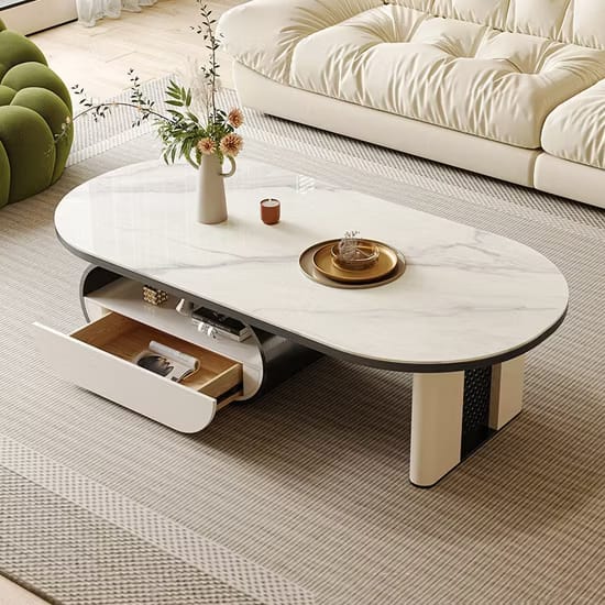 Nia Oval Shape Coffee Table
