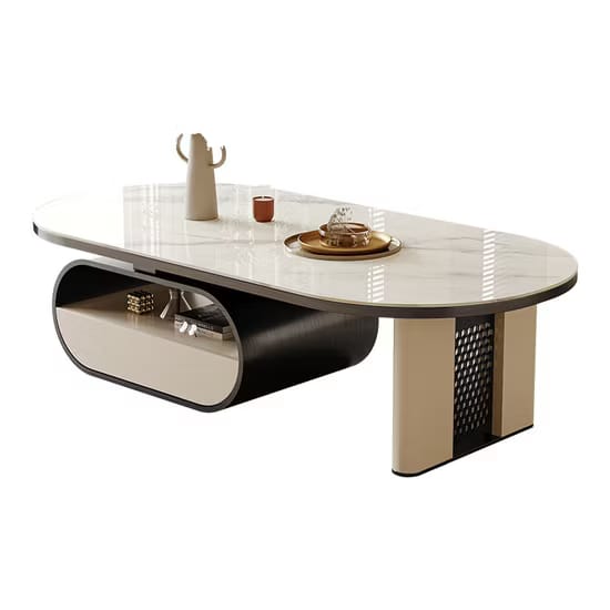 Nia Oval Shape Coffee Table