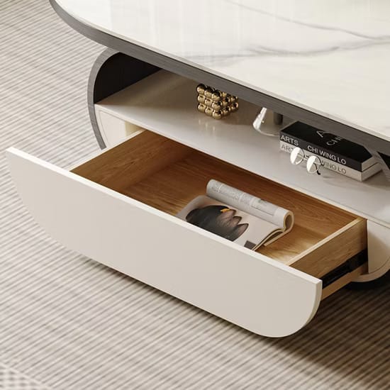 Nia Oval Shape Coffee Table