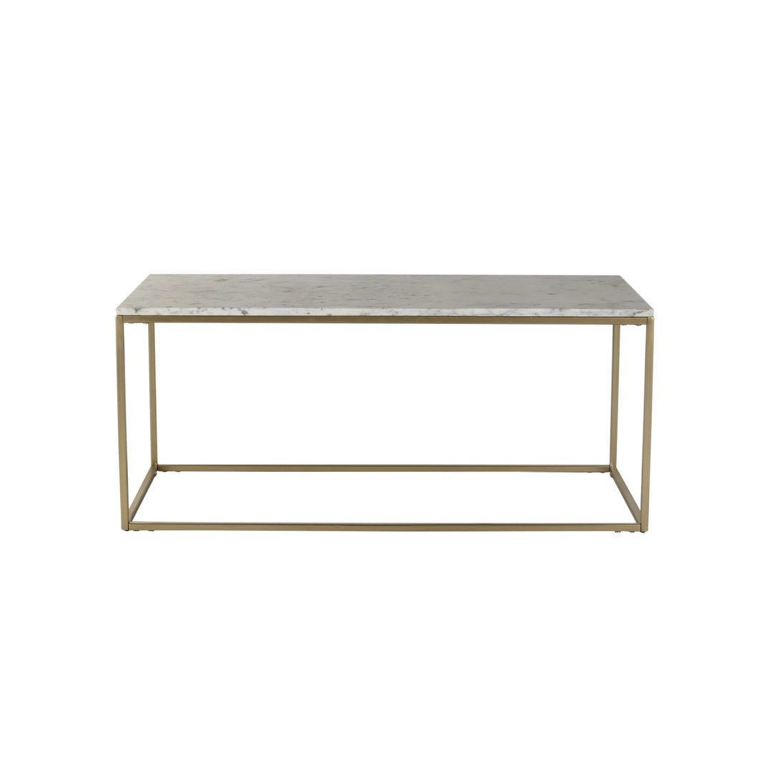 Windsor Marble Coffee Table In Gold Finish