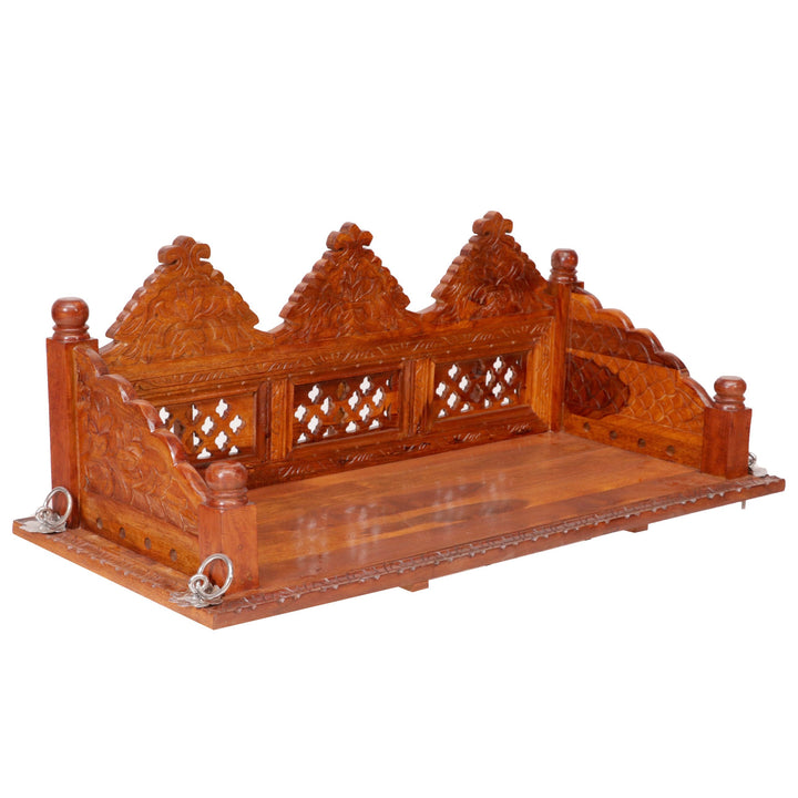 Kaira Natural Tone Wooden Indian Swing