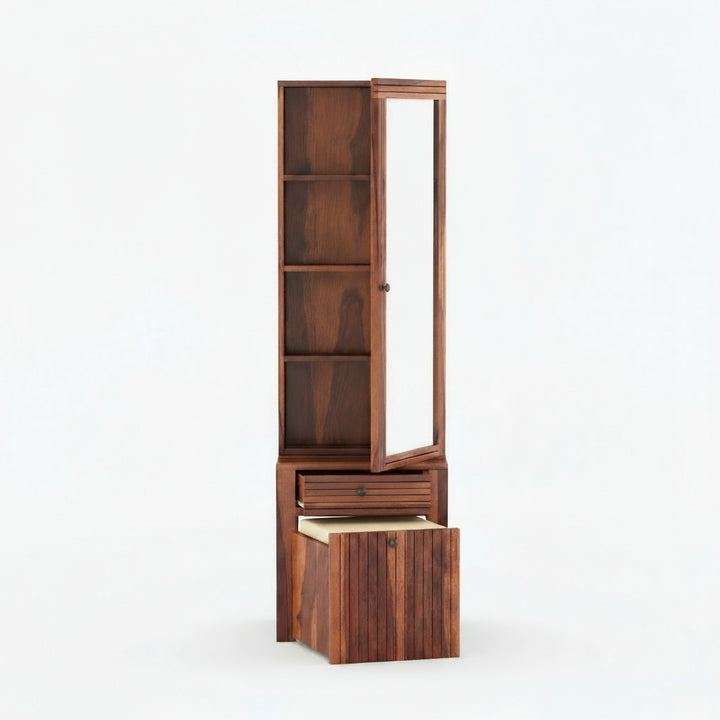 Isidora Sheesham Wood dressing table with seating