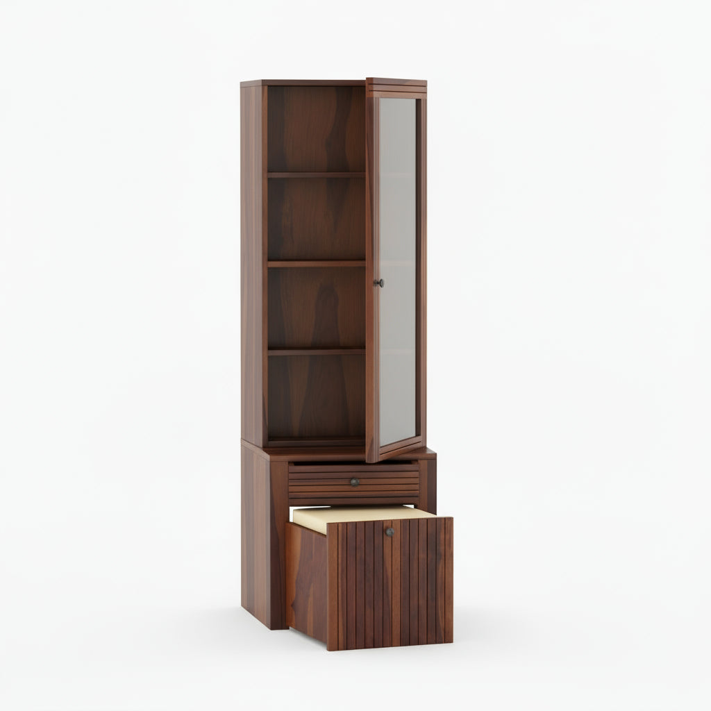Isidora Sheesham Wood dressing table with seating