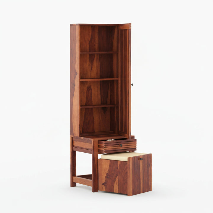 Isidora Sheesham Wood dressing table with seating