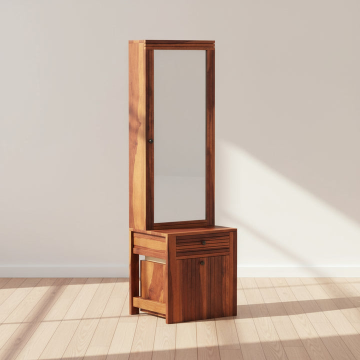 Isidora Sheesham Wood dressing table with seating