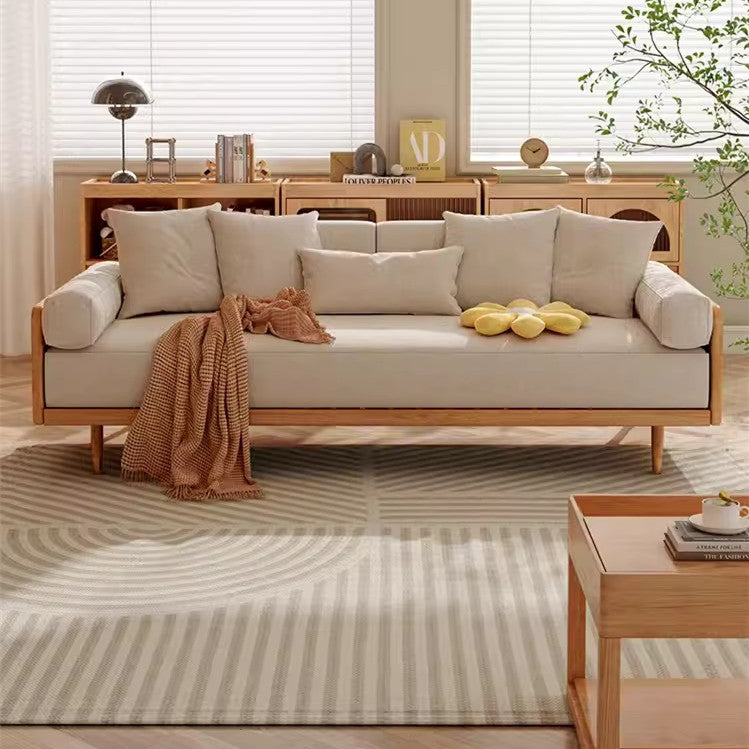Japandi Solid Wood Frame Sofa Bed SOFA BED