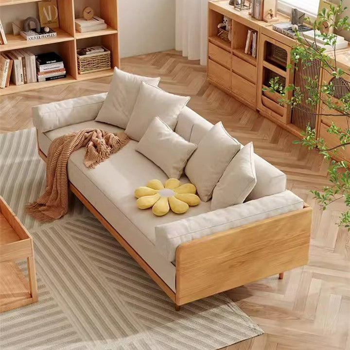 Japandi Solid Wood Frame Sofa Bed SOFA BED