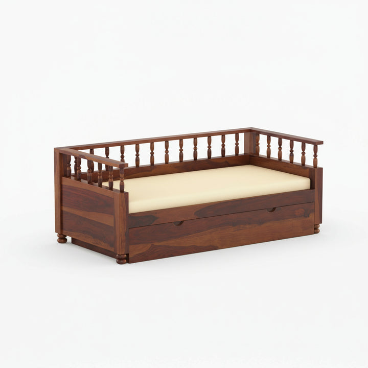 Jimena solid sheesham wood 3 seater with storage
