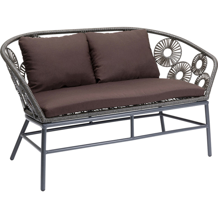 Scott Outdoor Sofa Set 2 Seater, 1 Single Seater and 1 Center Table Set (Dark Brown)