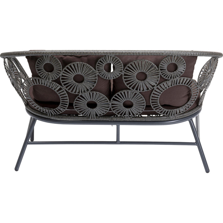 Scott Outdoor Sofa Set 2 Seater, 1 Single Seater and 1 Center Table Set (Dark Brown)