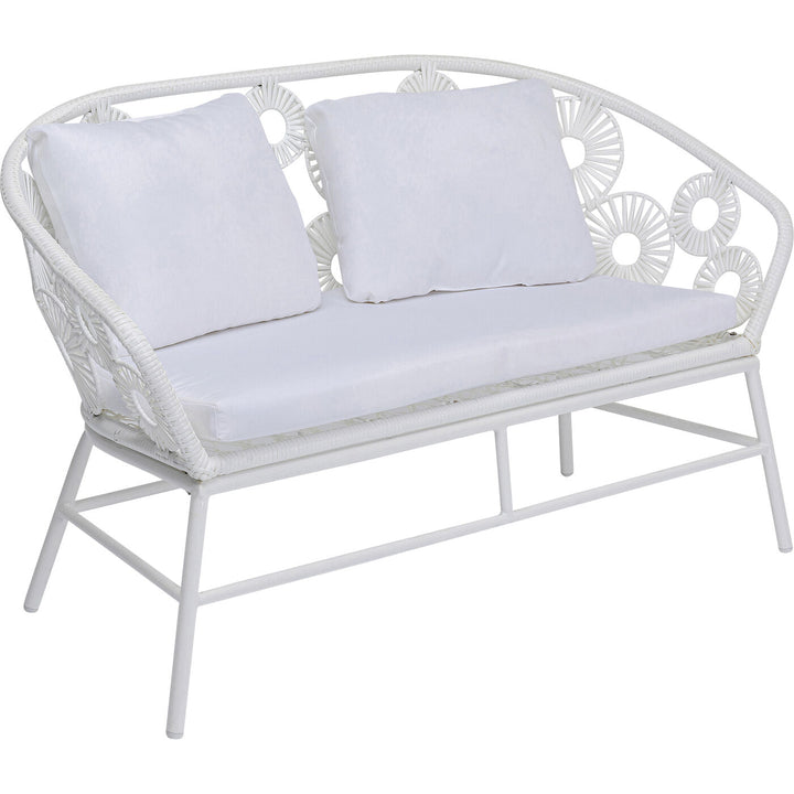Marsh Outdoor Sofa Set 2 Seater, 1 Single Seater and 1 Center Table Set (White)