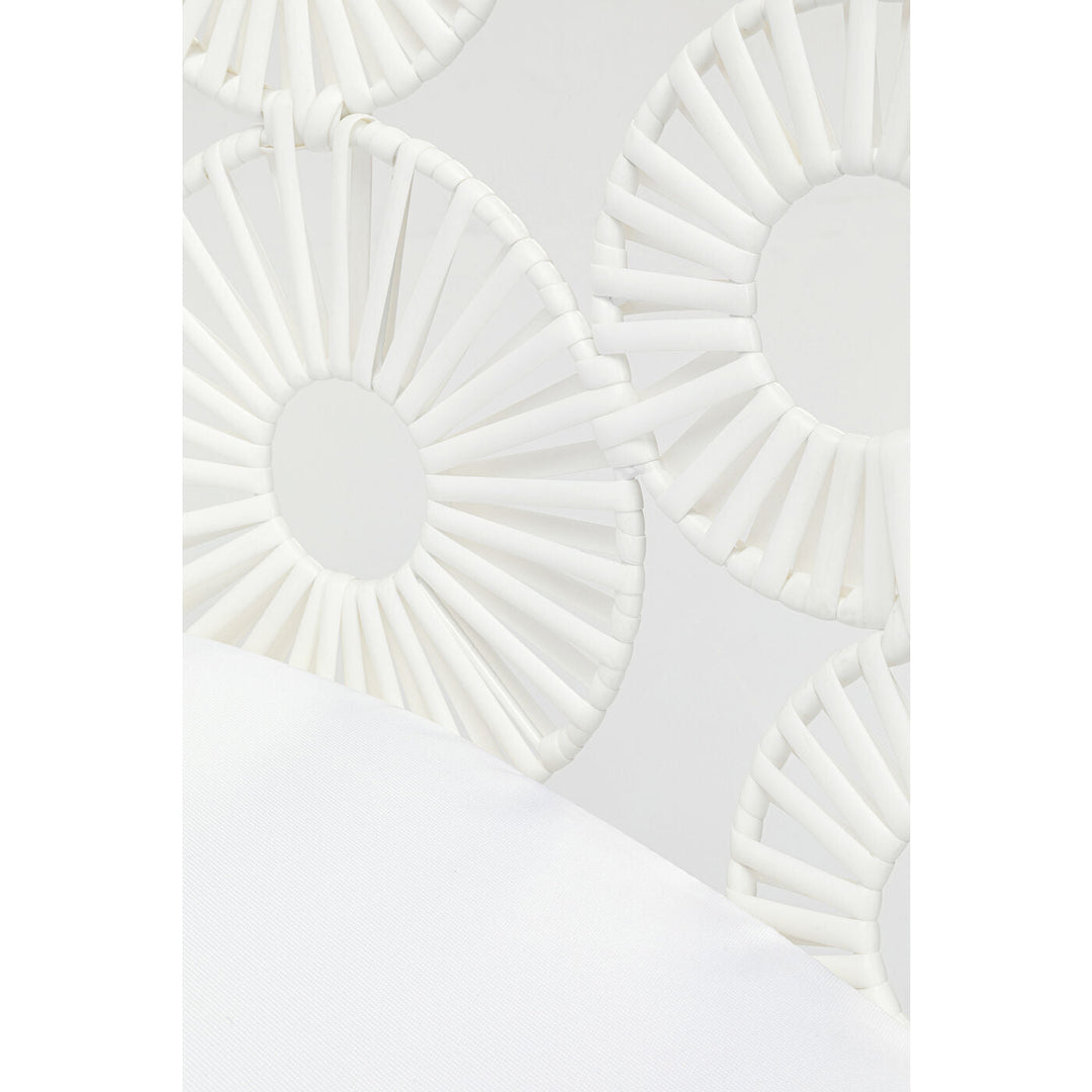 Alban Outdoor Garden Balcony Single Seater Sofa (White)