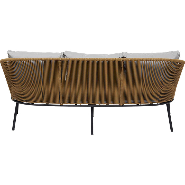 Goons Outdoor Sofa Set 3 Seater , 2 Single seater and 1 Center Table Set (Khaki) Braided & Rope