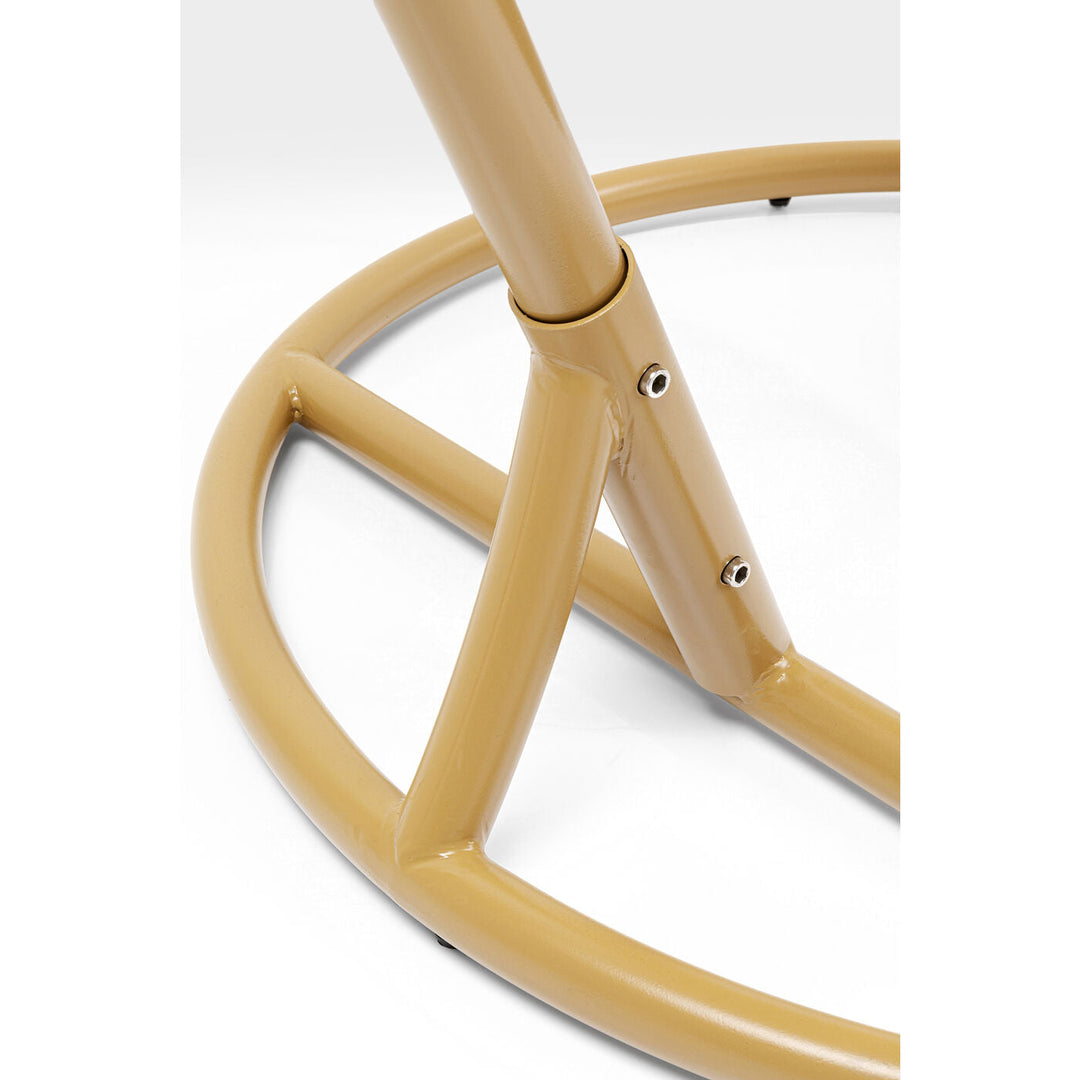 Ajax Single Seater Hanging Swing With Stand For Balcony , Garden (Khaki)