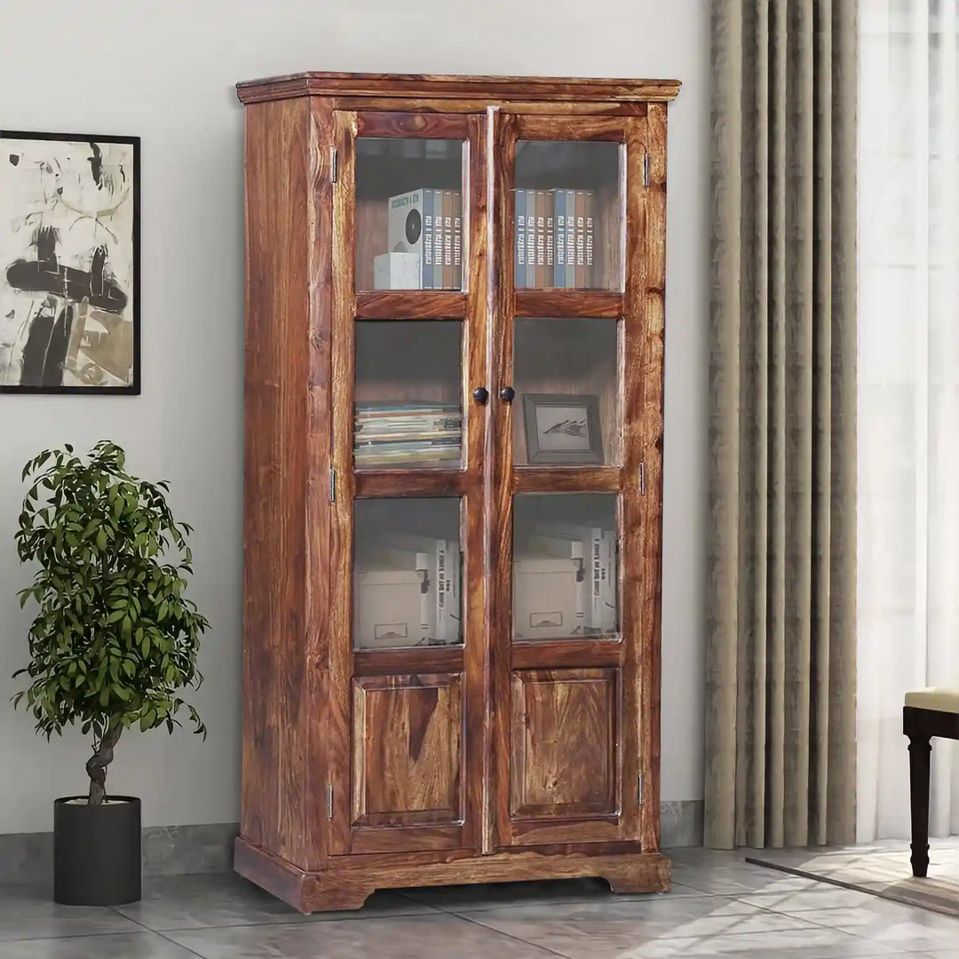 Alicia Solid Wood Bookshelf