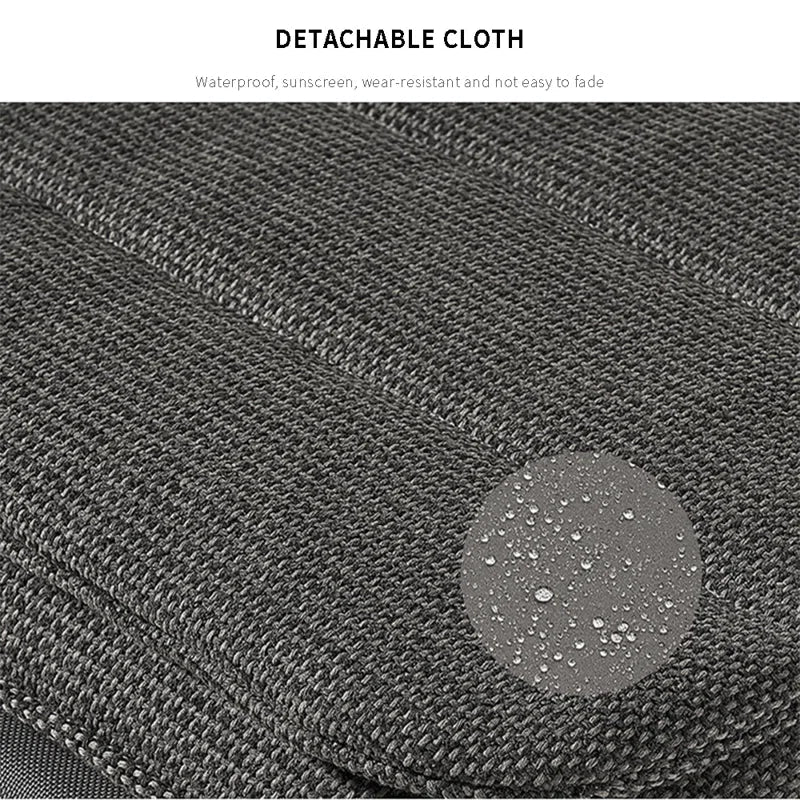 Nery Outdoor Swimming Poolside Lounger (GREY) Braided & Rope