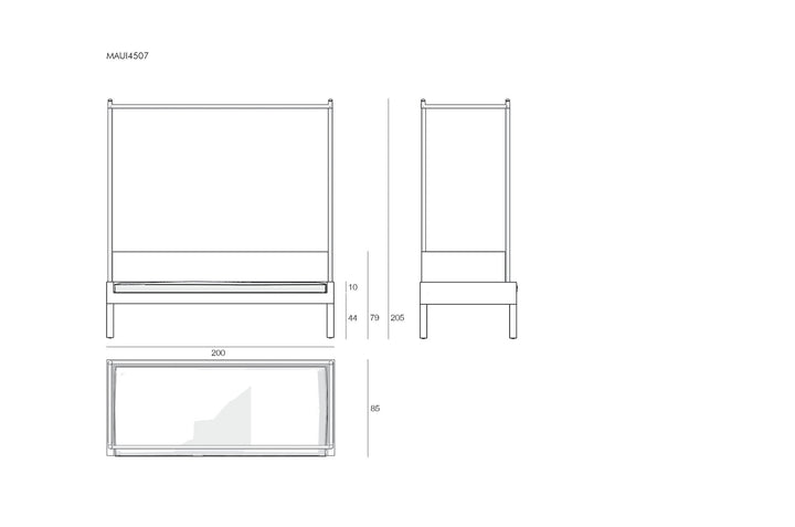 jimmy Outdoor Poolside Sunbed With Cushion Daybed (Black)
