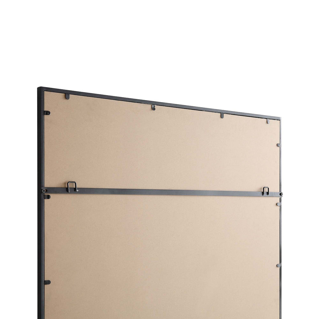 Chardwell Full Length Industrial Metal Window Mirror 180 x 100 cm Black Mirrors