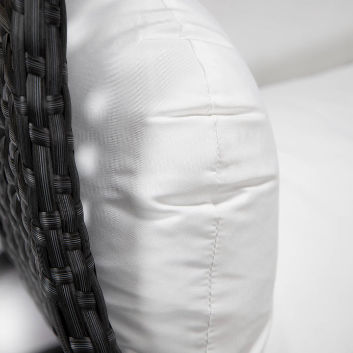 Fino Double Seater Hanging Swing With Stand For Balcony , Garden Swing (Dark Grey)