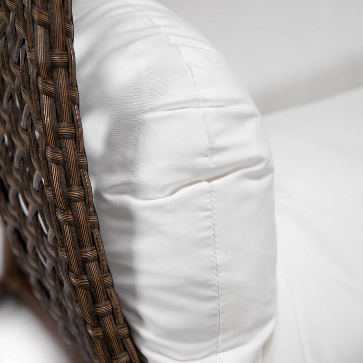 Longo Double Seater Hanging Swing With Stand For Balcony , Garden Swing (Brown)