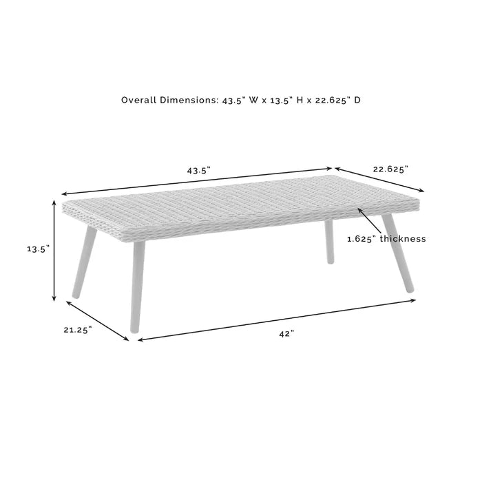 Violeta Outdoor Sofa Set 2 Seater, 2 Single seater and 1 Center Table (Brown)