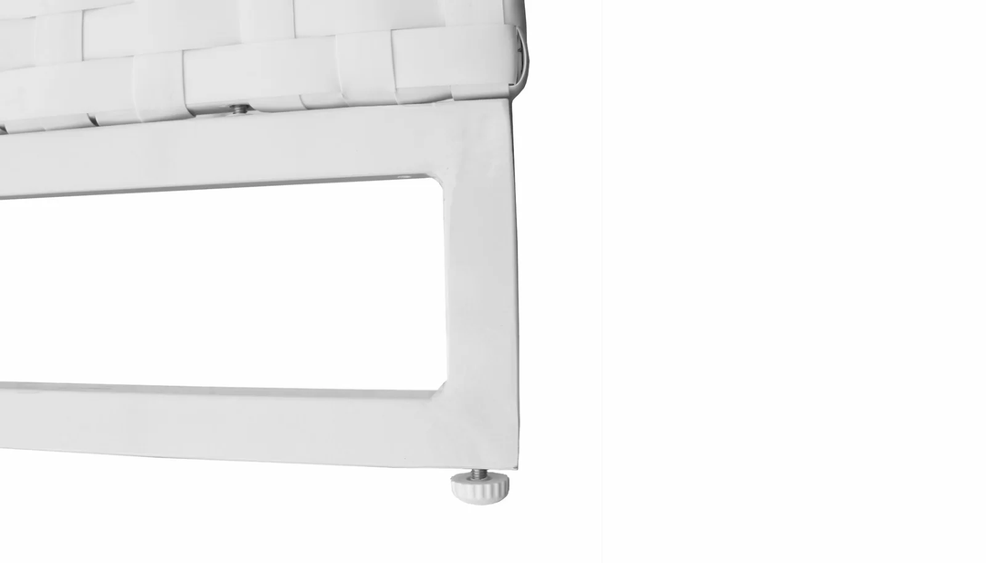 Angerona Outdoor Sofa Set 7 Seater, 2 Single seater and 1 Center Table, 1 Side Table With 2 Ottoman Set (White)