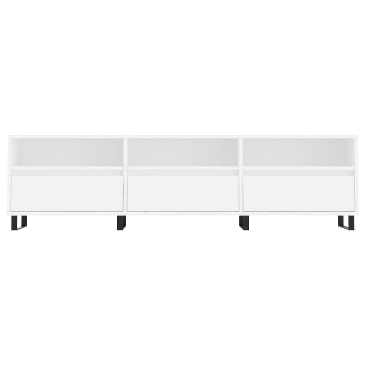OmkarWood Oslo Floor-Standing TV Unit – Scandinavian White