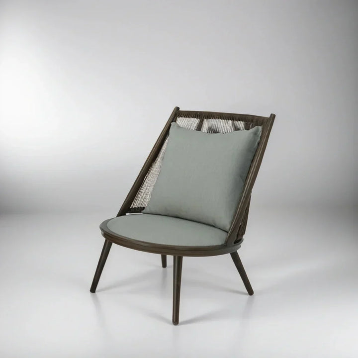 Felix Outdoor Patio Seating Set 2 Chairs and 1 Table Set (Brown) Braided & Rope