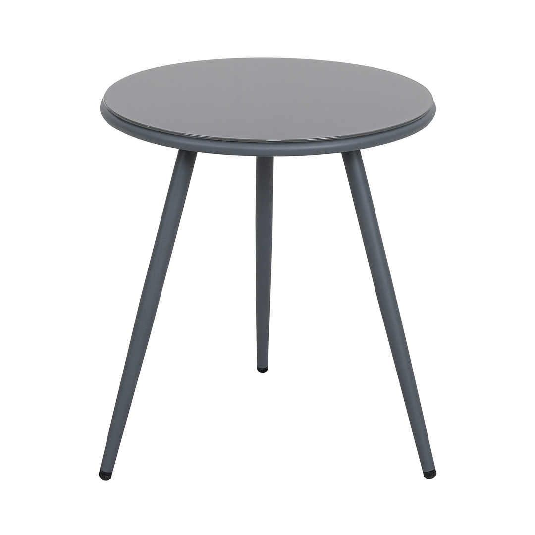 Spade Outdoor Patio Seating Set 2 Chairs and 1 Table Set (Grey) Braided & Rope