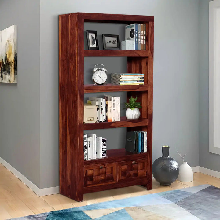 Valeria Solid Wood Sheesham Bookshelf