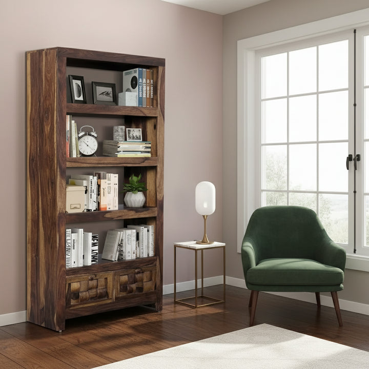 Valeria Solid Wood Sheesham Bookshelf