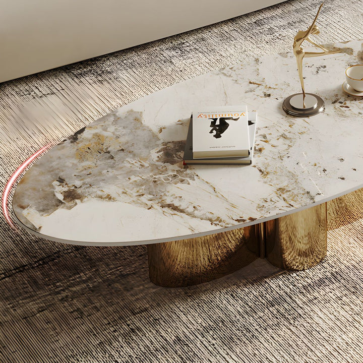 Ridhima Stainless Steel Coffee Table Set for Living Room