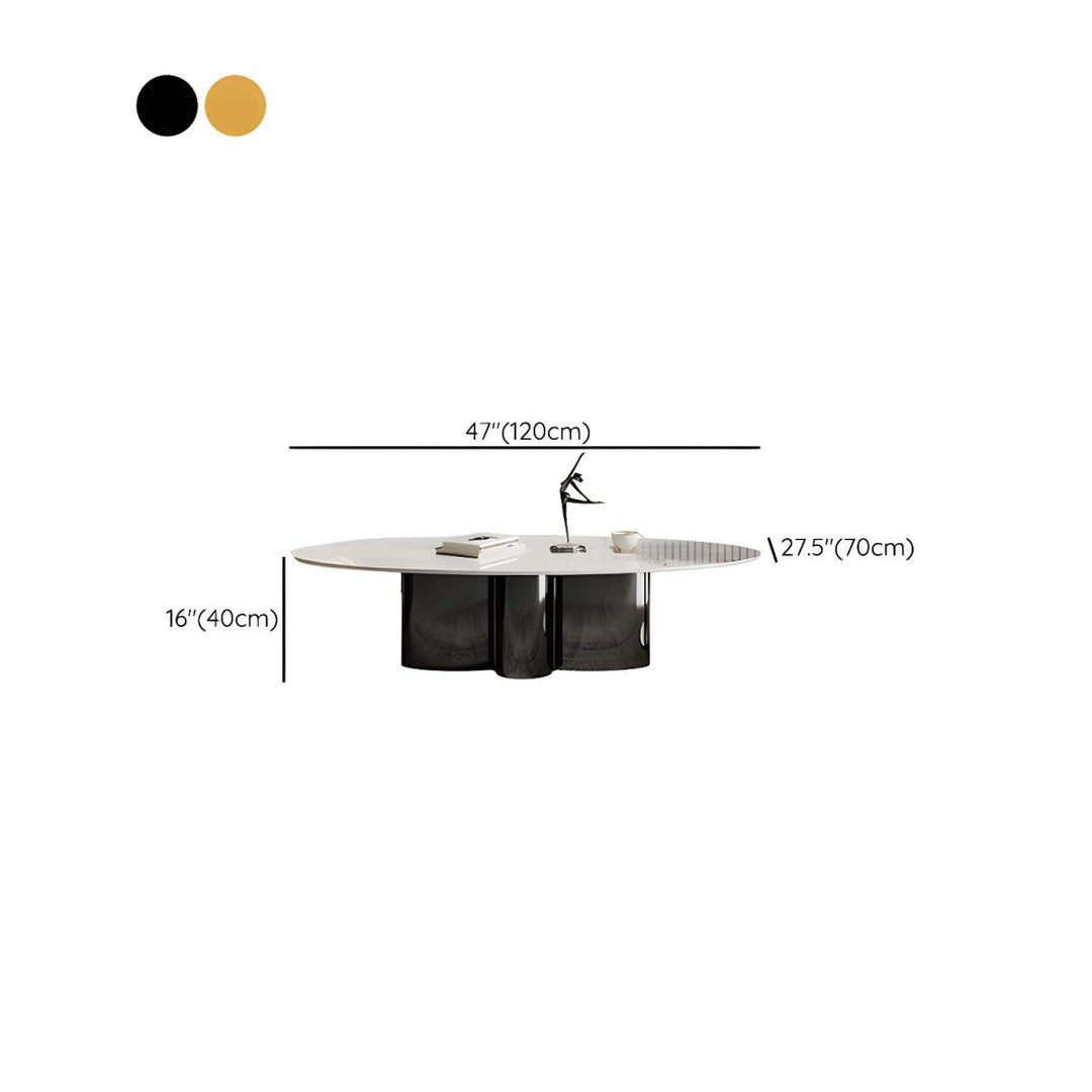 Ridhima Stainless Steel Coffee Table Set for Living Room