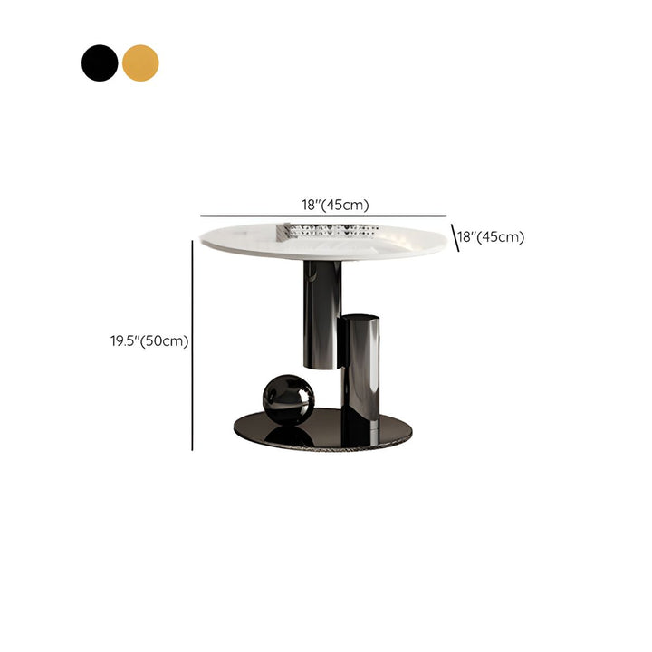 Ridhima Stainless Steel Coffee Table Set for Living Room