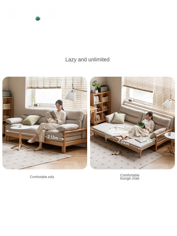 Janisha Solid Wood Sofa Come Bed | Easy Folding Sofa Come Bed
