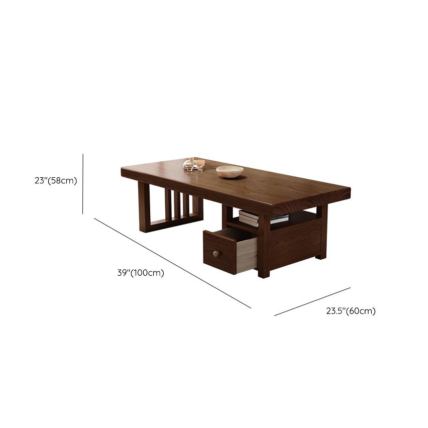 Janvi Solid Wood Coffee Table for Living Room