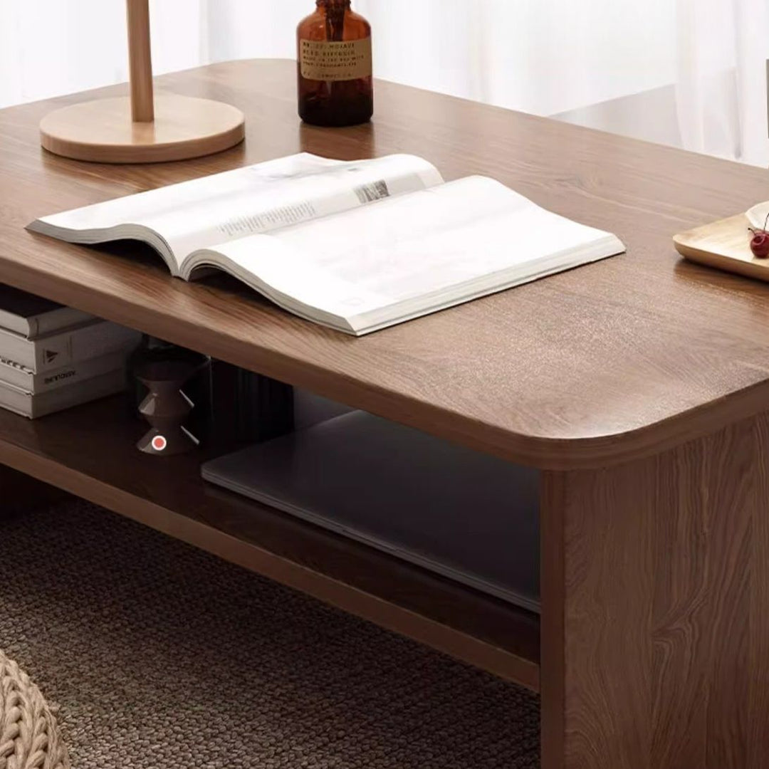Qirat Solid Wood Coffee Table for Living Room